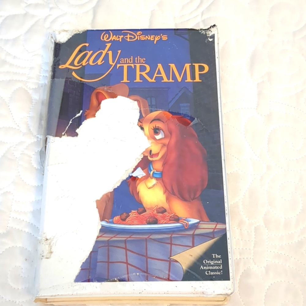 Disney Black Diamond The Lady and the Tramp VHS Tape
